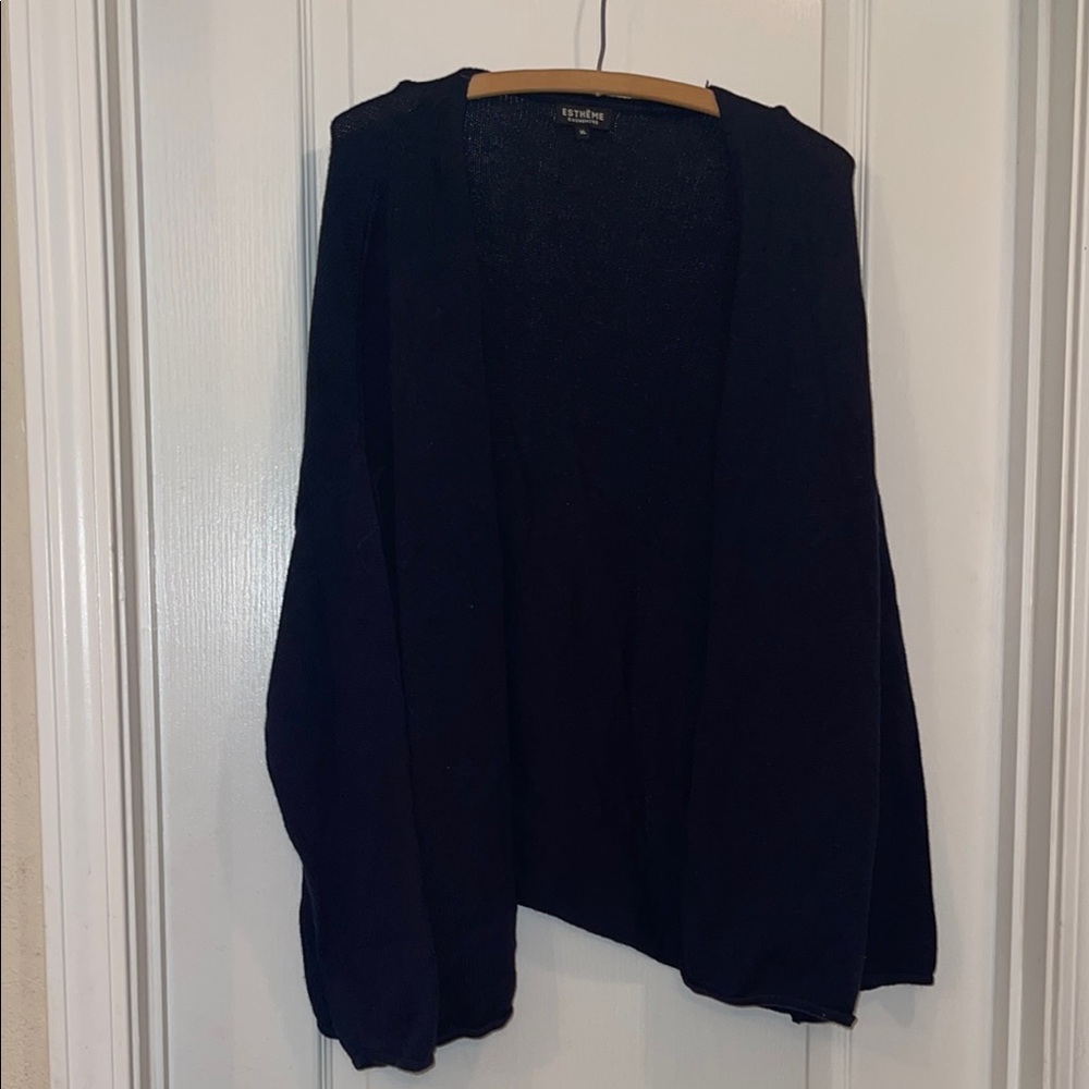 French Black Cashmere Sweater
